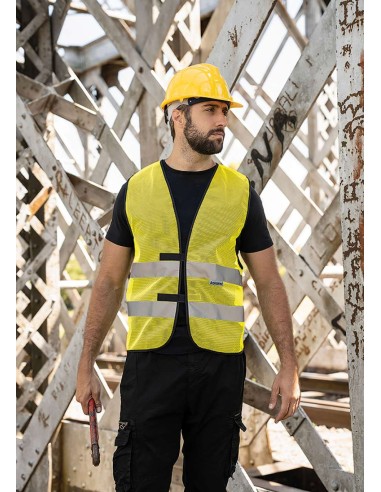 KOR-KXQ-Hi-Vis Mesh Safety Vest Thessaloniki
